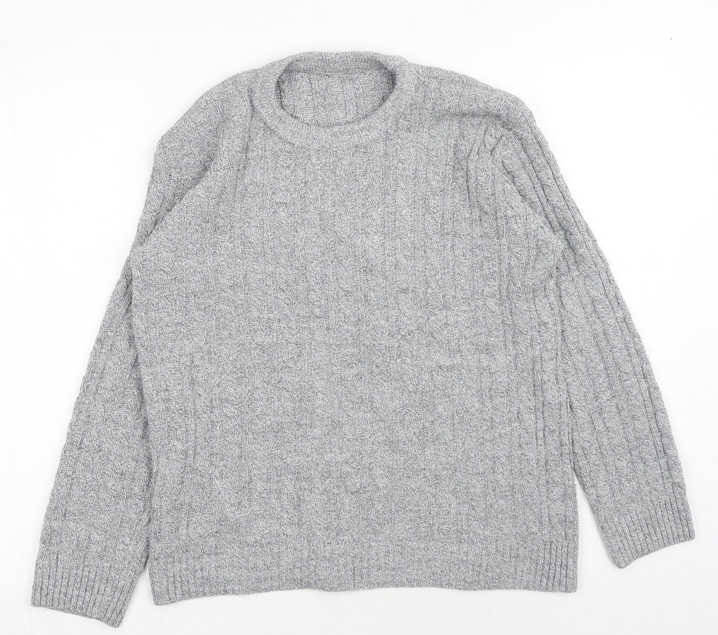 Womens UK Size S Preworn Grey Pullover Jumper
