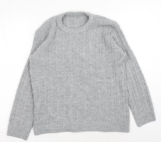 Womens UK Size S Preworn Grey Pullover Jumper