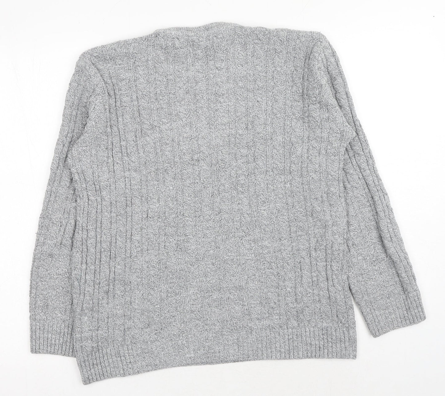 Womens UK Size S Preworn Grey Pullover Jumper