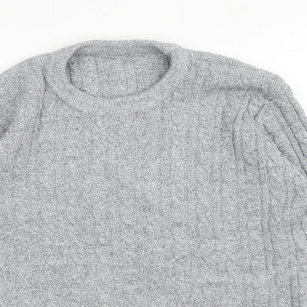 Womens UK Size S Preworn Grey Pullover Jumper