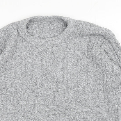 Womens UK Size S Preworn Grey Pullover Jumper