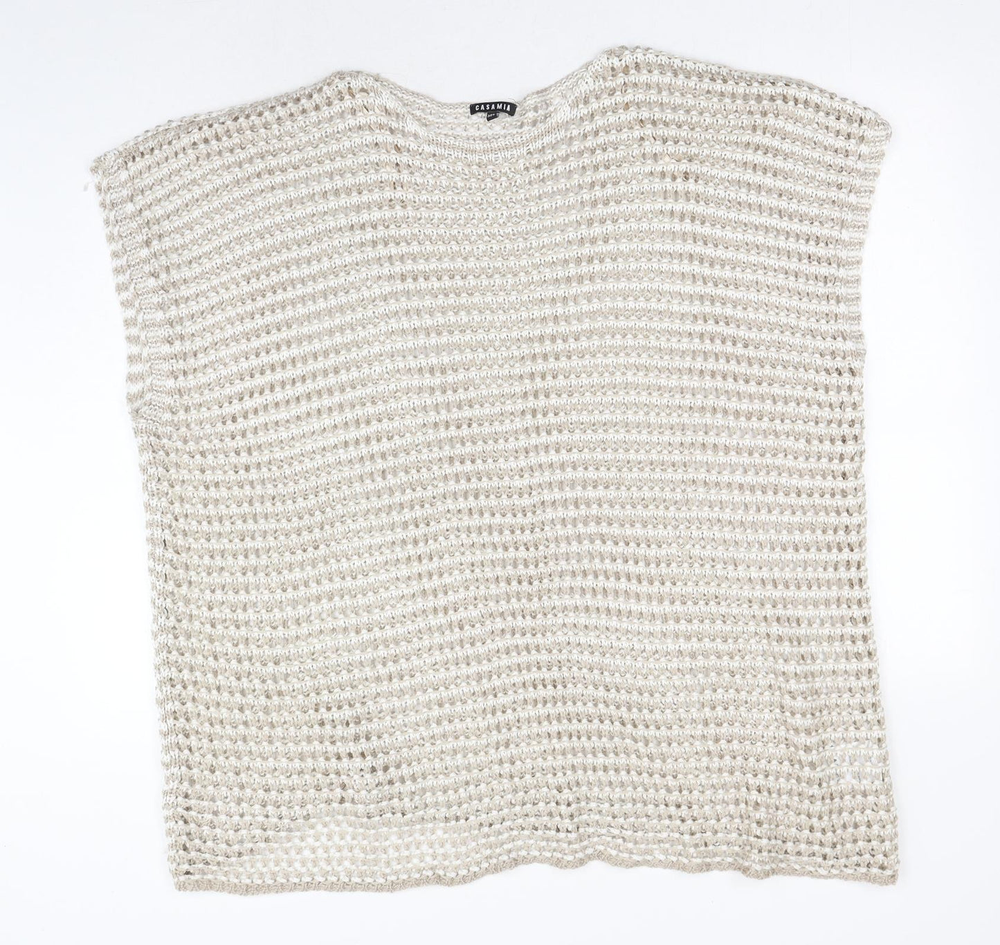 Womens UK Size M Casamia Beige Pullover Jumper