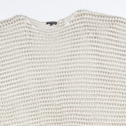 Womens UK Size M Casamia Beige Pullover Jumper
