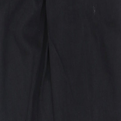 Topshop Womens Black Cotton Skinny Jeans Size 26 in Regular Zip