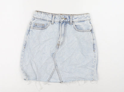 Womens UK Size 6 Denim & Co. Mini Denim Skirt