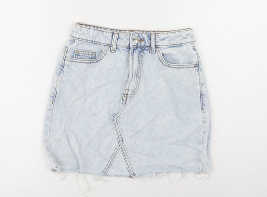 Womens UK Size 6 Denim & Co. Mini Denim Skirt