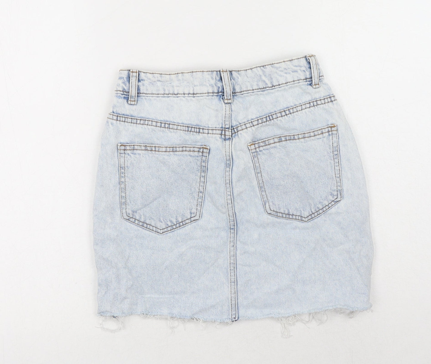 Womens UK Size 6 Denim & Co. Mini Denim Skirt