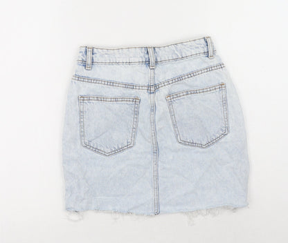 Womens UK Size 6 Denim & Co. Mini Denim Skirt