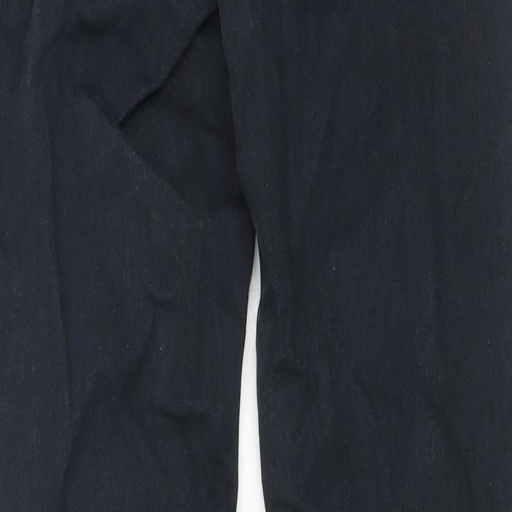 Topshop Womens Black Cotton Skinny Jeans Size 28 in Regular Button