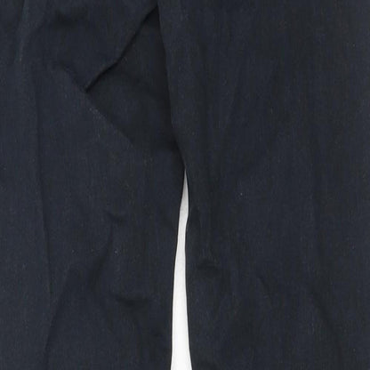 Topshop Womens Black Cotton Skinny Jeans Size 28 in Regular Button