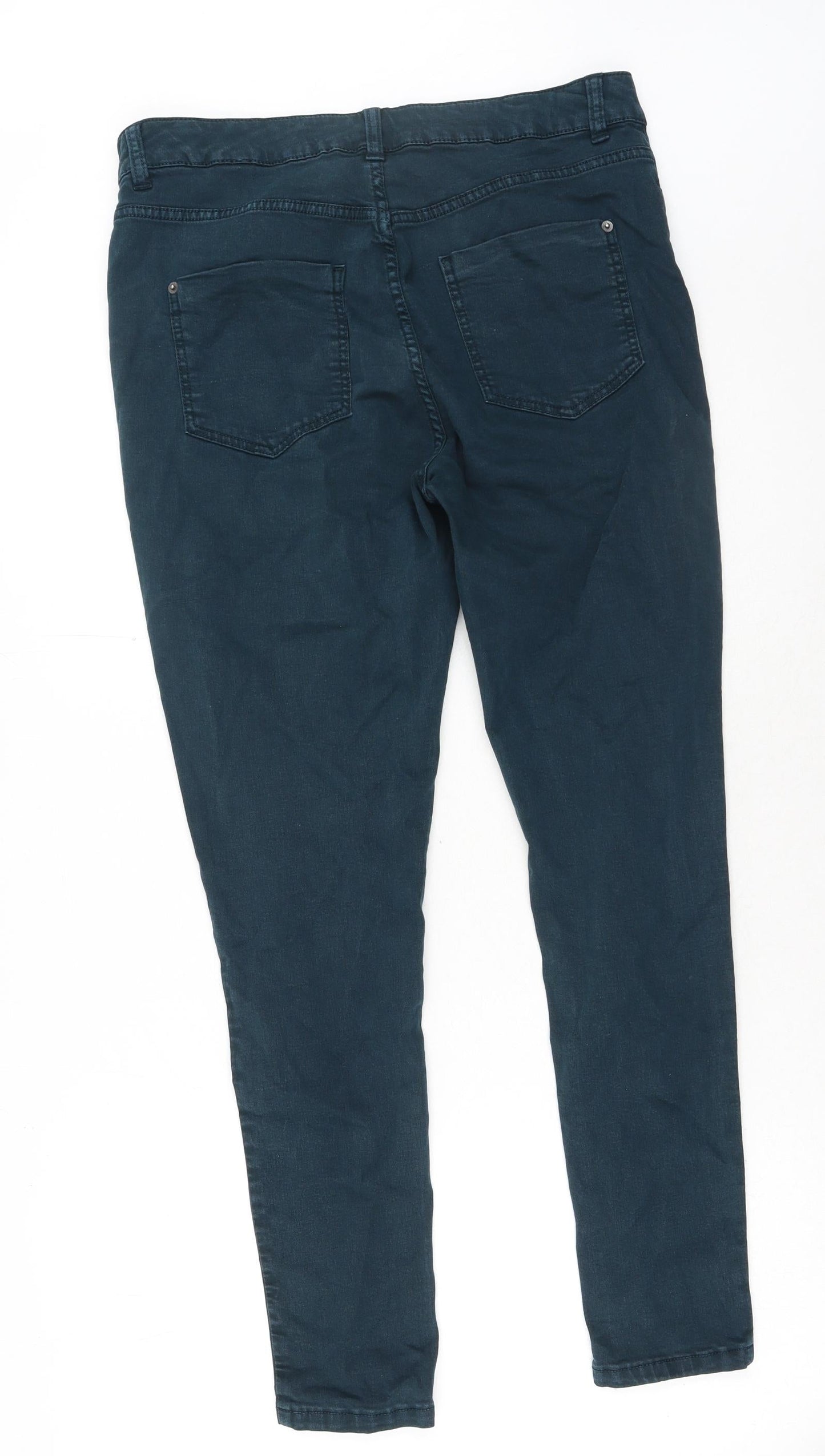 Womens UK Size 32 in Marks and Spencer Regular Fit Skinny Green Jeans
