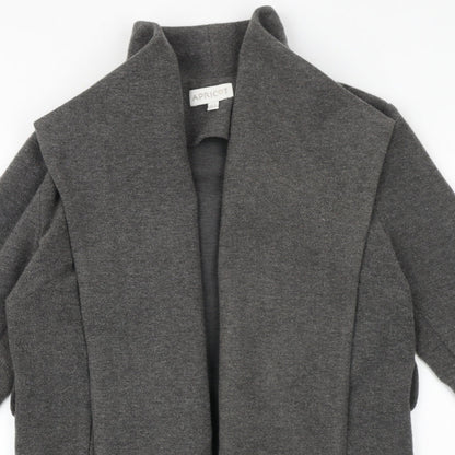 Apricot Womens Grey Overcoat Coat Size 8