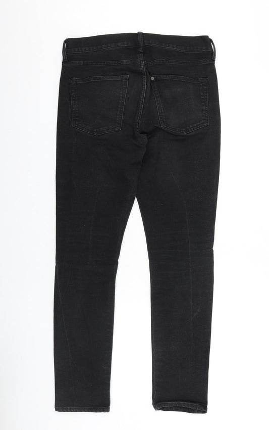 Denim & Co. Womens Black Cotton Skinny Jeans Size 33 in L30 in Regular Zip