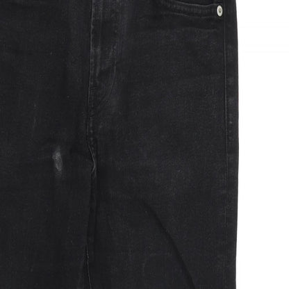 Denim & Co. Womens Black Cotton Skinny Jeans Size 33 in L30 in Regular Zip