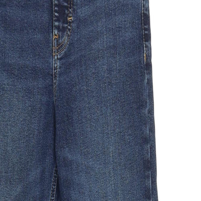 Topshop Womens Blue Cotton Skinny Jeans Size 26 in L32 in Regular Zip