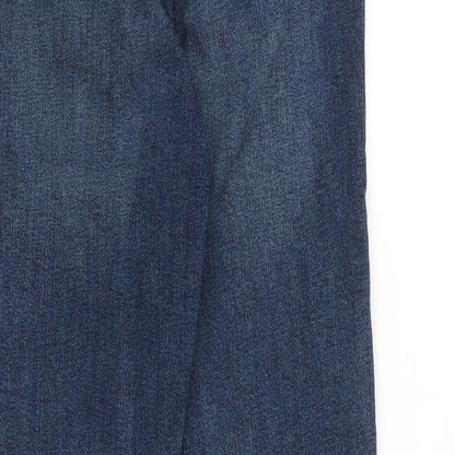 Topshop Womens Blue Cotton Skinny Jeans Size 26 in L32 in Regular Zip