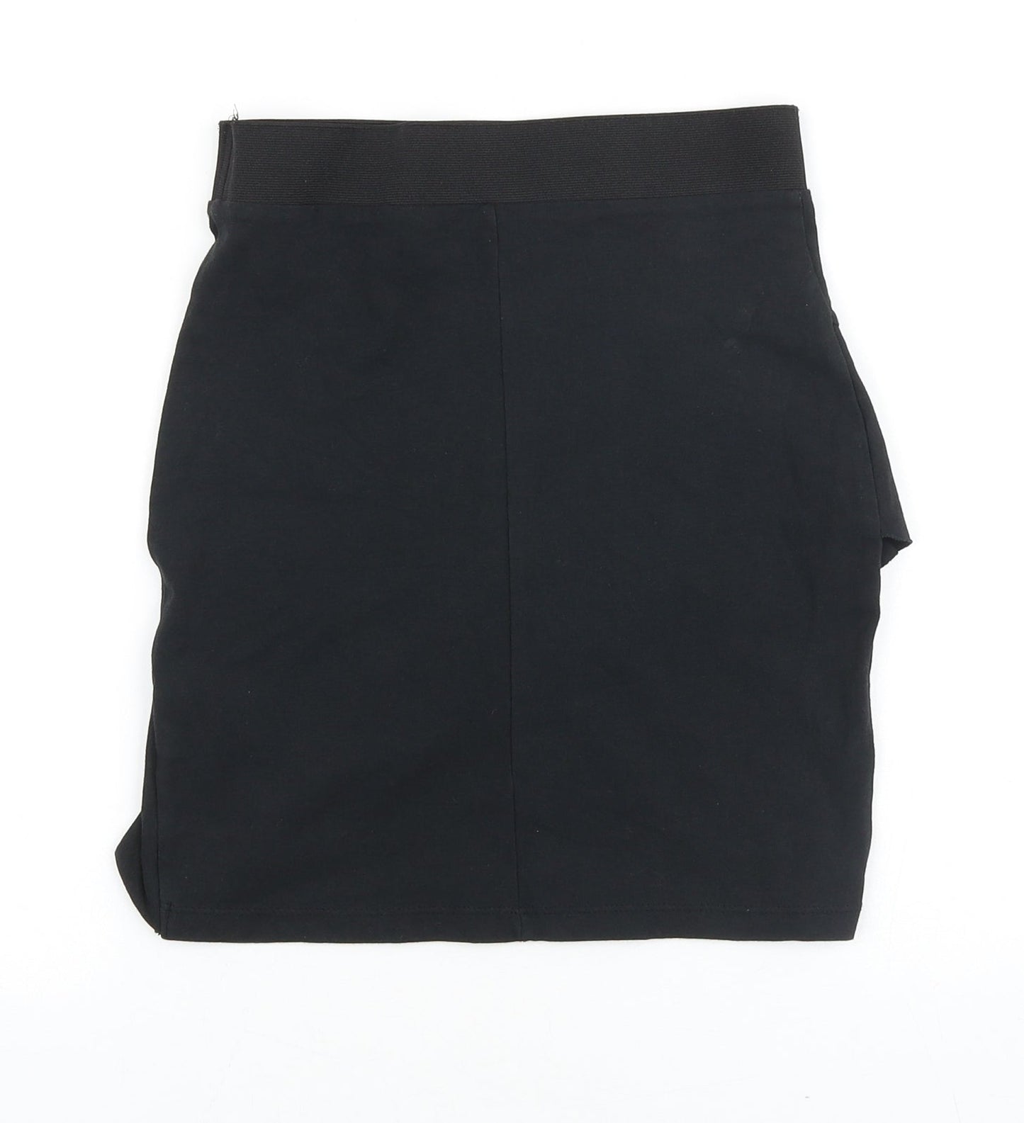 OVS Womens Black Cotton Straight & Pencil Skirt Size 24 in