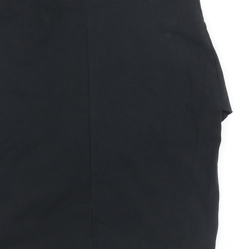 OVS Womens Black Cotton Straight & Pencil Skirt Size 24 in