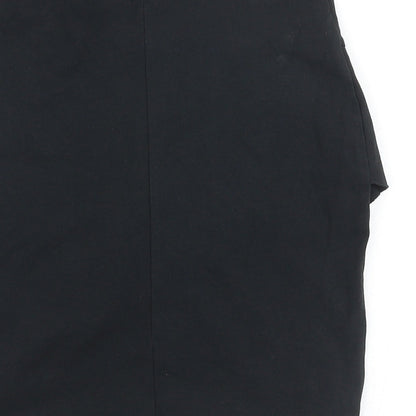 OVS Womens Black Cotton Straight & Pencil Skirt Size 24 in