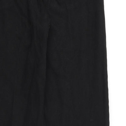 Nasty Gal Womens Black Cotton Straight Jeans Size 6 L28 in Regular Zip
