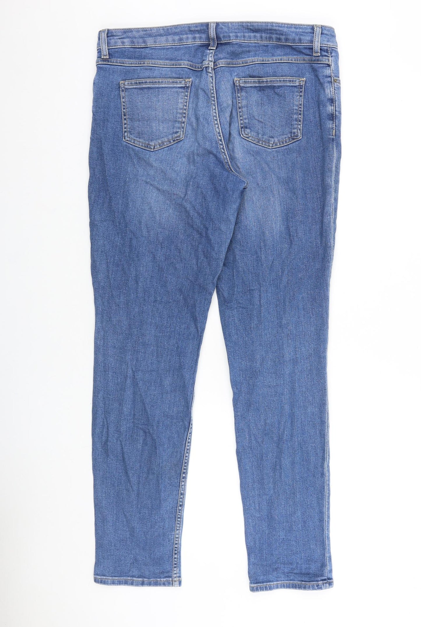 Womens UK Size 35 in Preworn Regular Fit Skinny Blue Jeans