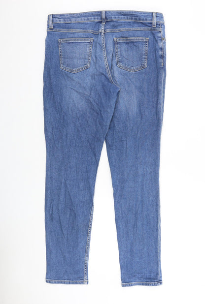 Womens UK Size 35 in Preworn Regular Fit Skinny Blue Jeans