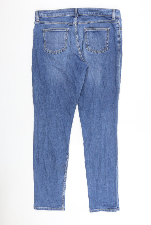 Womens UK Size 35 in Preworn Regular Fit Skinny Blue Jeans