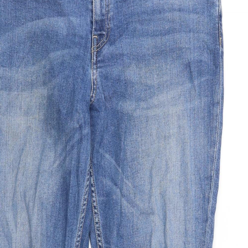 Womens UK Size 35 in Preworn Regular Fit Skinny Blue Jeans