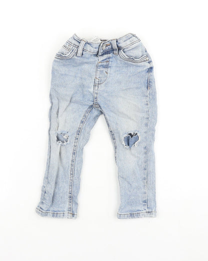 NEXT Grey 100% Merino Wool Jogger Jeans Size 12-18 Months Zip