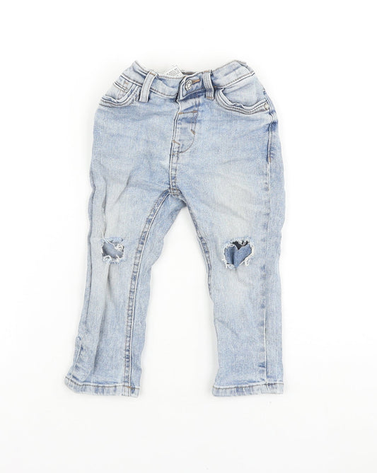 NEXT Grey 100% Merino Wool Jogger Jeans Size 12-18 Months Zip