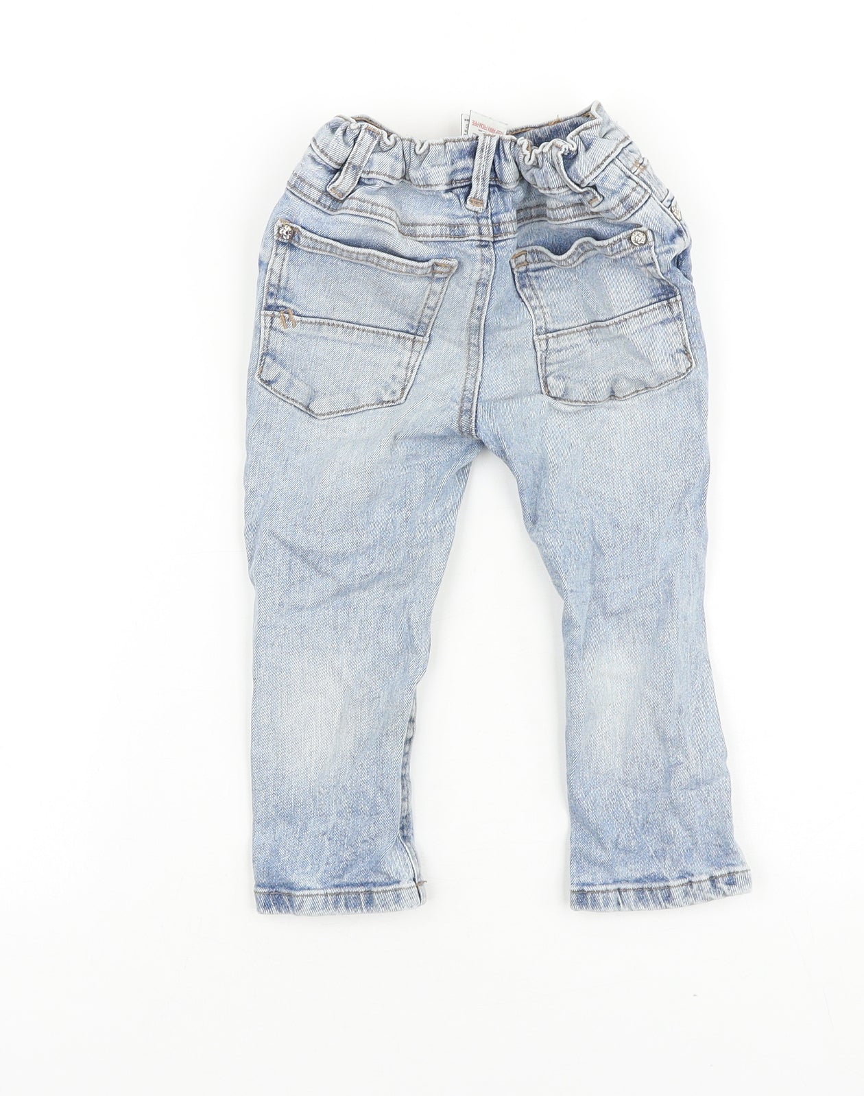 NEXT Grey 100% Merino Wool Jogger Jeans Size 12-18 Months Zip