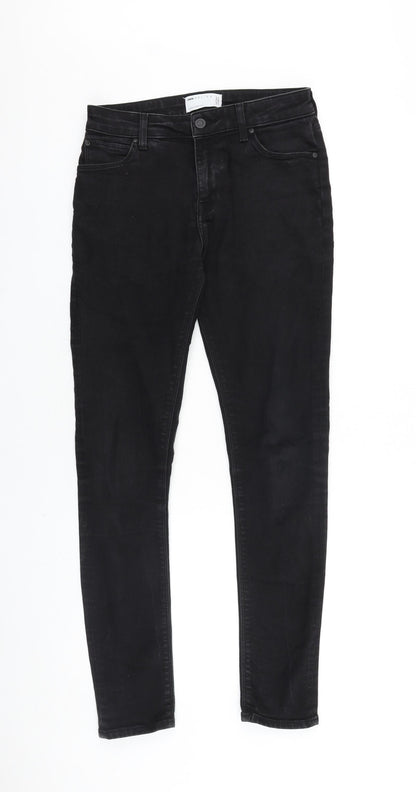 ASOS Womens Black Cotton Skinny Jeans Size 29 in L32 in Regular Zip