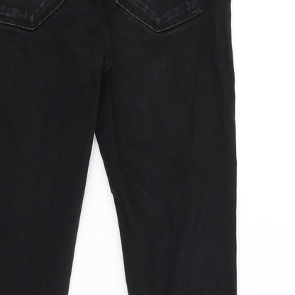 ASOS Womens Black Cotton Skinny Jeans Size 29 in L32 in Regular Zip
