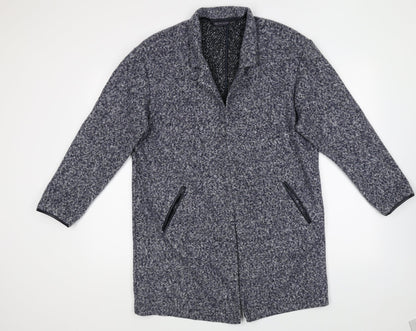 Womens UK Size 16 Marks and Spencer Blue Overcoat