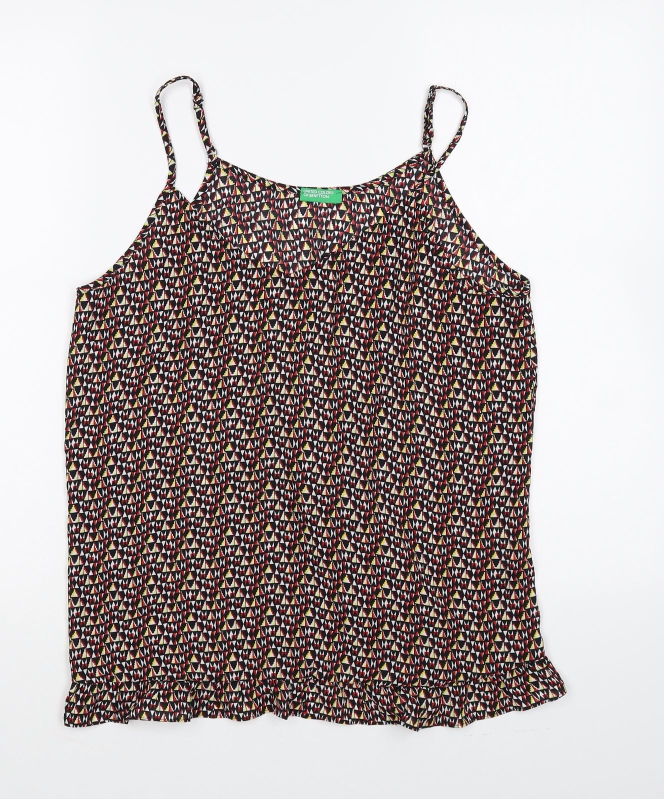 Womens UK Size S United Colors of Benetton Multicoloured Camisole Tank