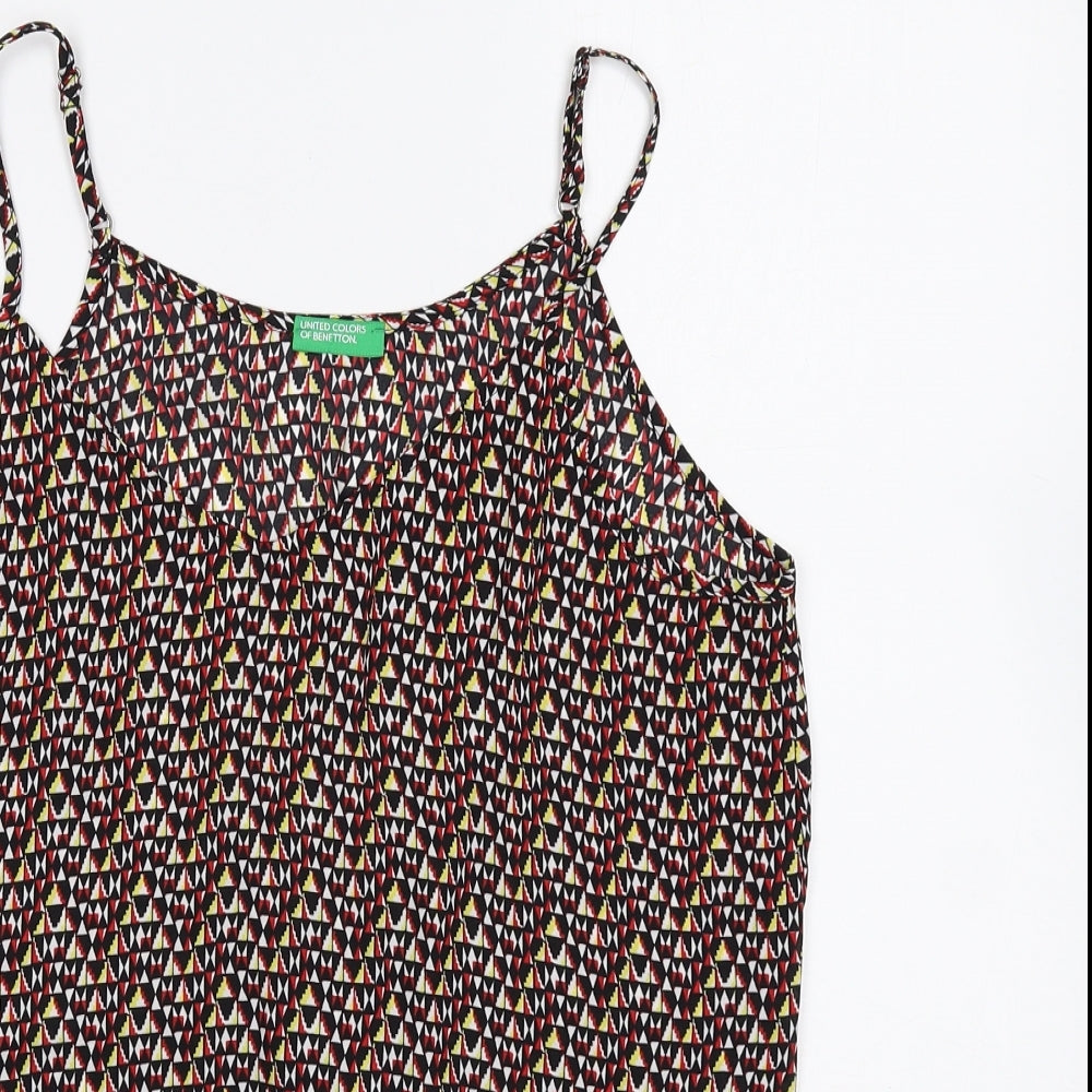 Womens UK Size S United Colors of Benetton Multicoloured Camisole Tank