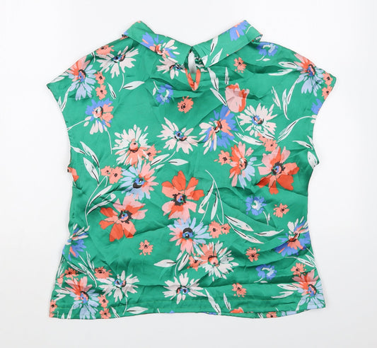 Womens UK Size L Clements Ribeiro Green Basic Blouse