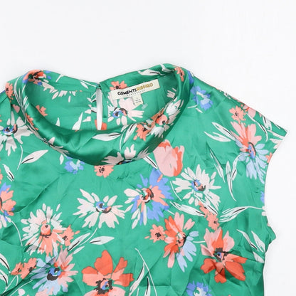 Womens UK Size L Clements Ribeiro Green Basic Blouse