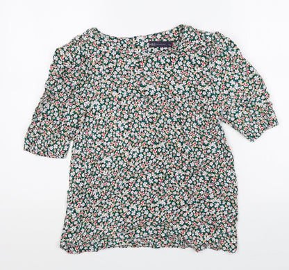 Womens UK Size 8 Marks and Spencer Multicoloured Basic Blouse