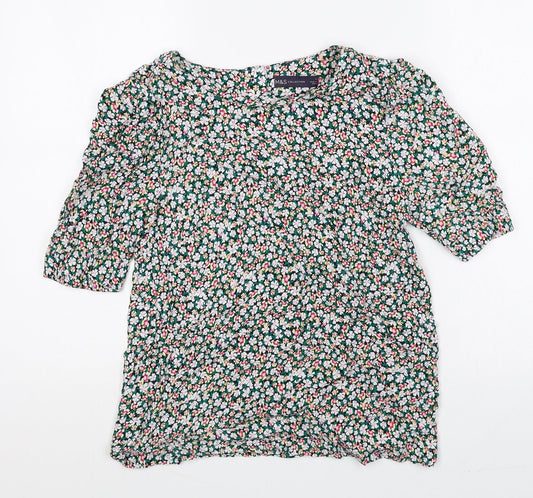 Womens UK Size 8 Marks and Spencer Multicoloured Basic Blouse
