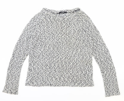 George Womens Grey Boat Neck Polyester Pullover Jumper Size 12