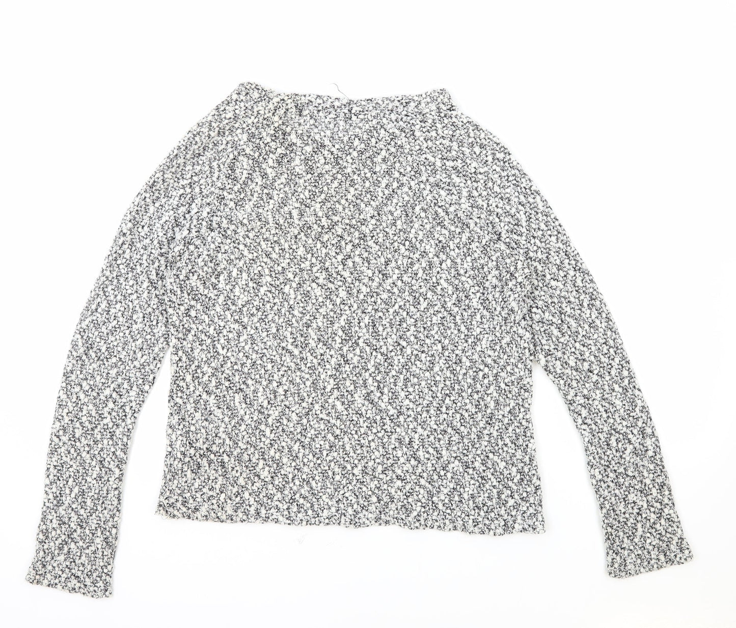 George Womens Grey Boat Neck Polyester Pullover Jumper Size 12