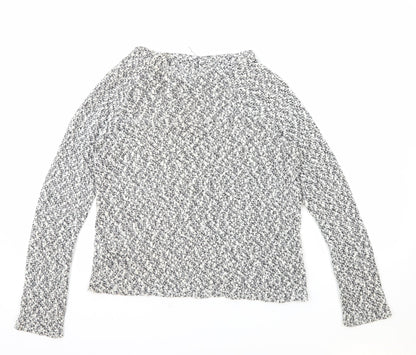 George Womens Grey Boat Neck Polyester Pullover Jumper Size 12