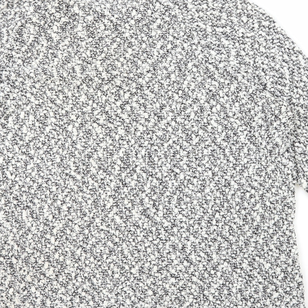 George Womens Grey Boat Neck Polyester Pullover Jumper Size 12