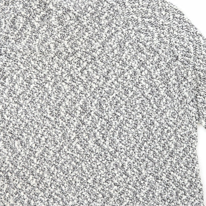 George Womens Grey Boat Neck Polyester Pullover Jumper Size 12