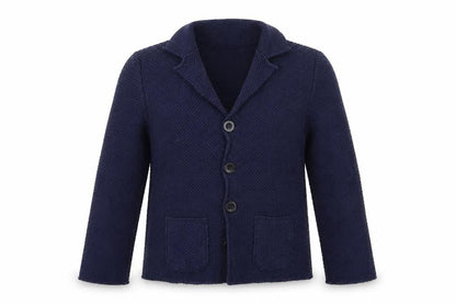 Preworn Girls Blue Jacket Blazer One Size Button
