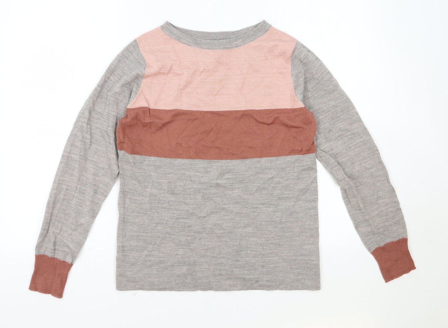 Womens UK Size M Cynthia Rowley Grey Pullover Jumper