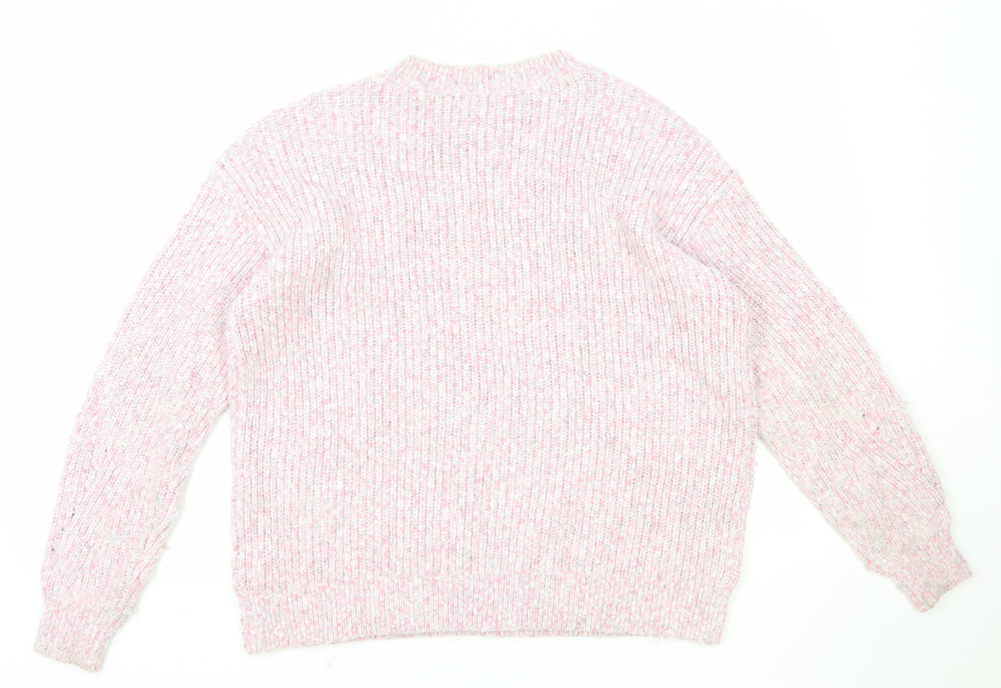 Womens UK Size M Marks and Spencer Pink Pullover Jumper