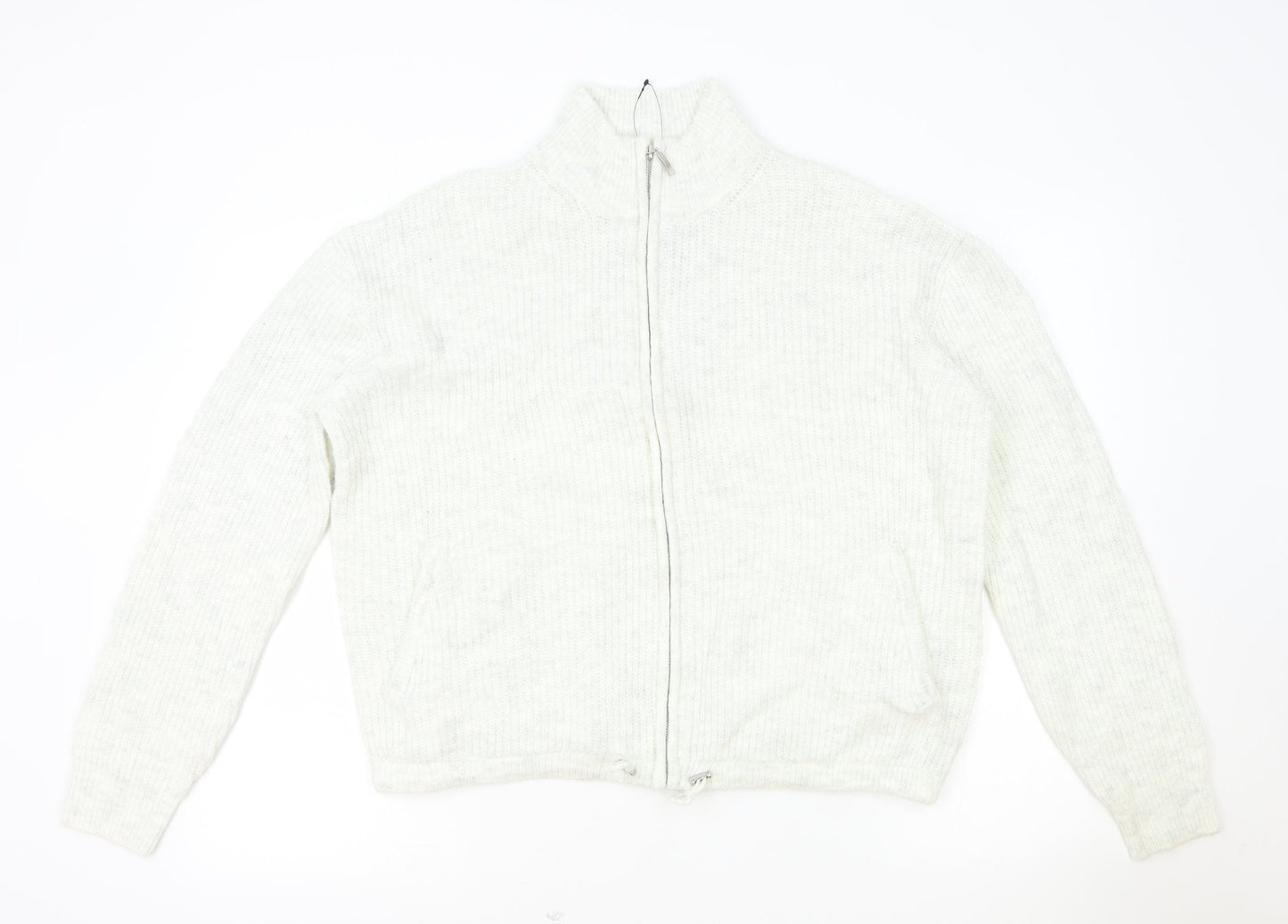 Womens UK Size M Marks and Spencer Grey Full Zip Sweatshirt