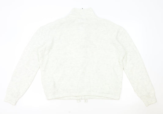 Womens UK Size M Marks and Spencer Grey Full Zip Sweatshirt